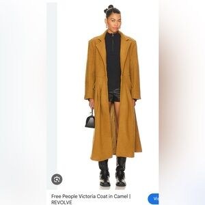 Free People Victoria Princesses Long Wool Coat